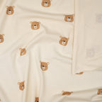 Bio Jersey Naturbelassen Braune Bären | Stoffwerk