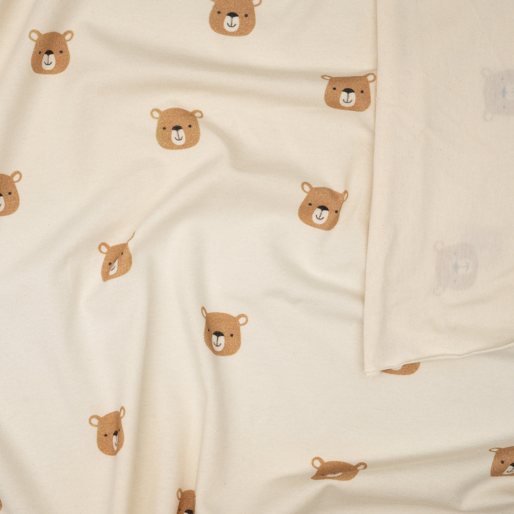 Bio Jersey Naturbelassen Braune Bären