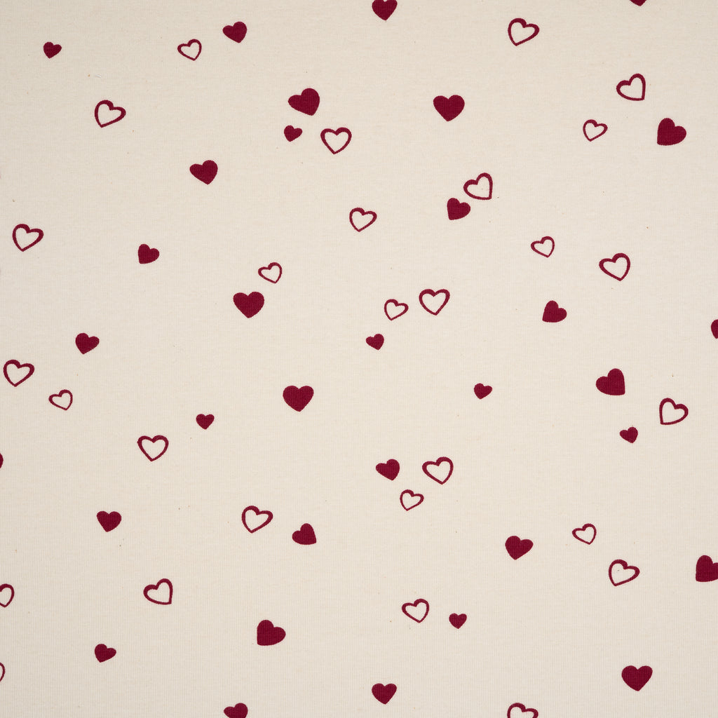 Bio Jersey Naturbelassen Herzen