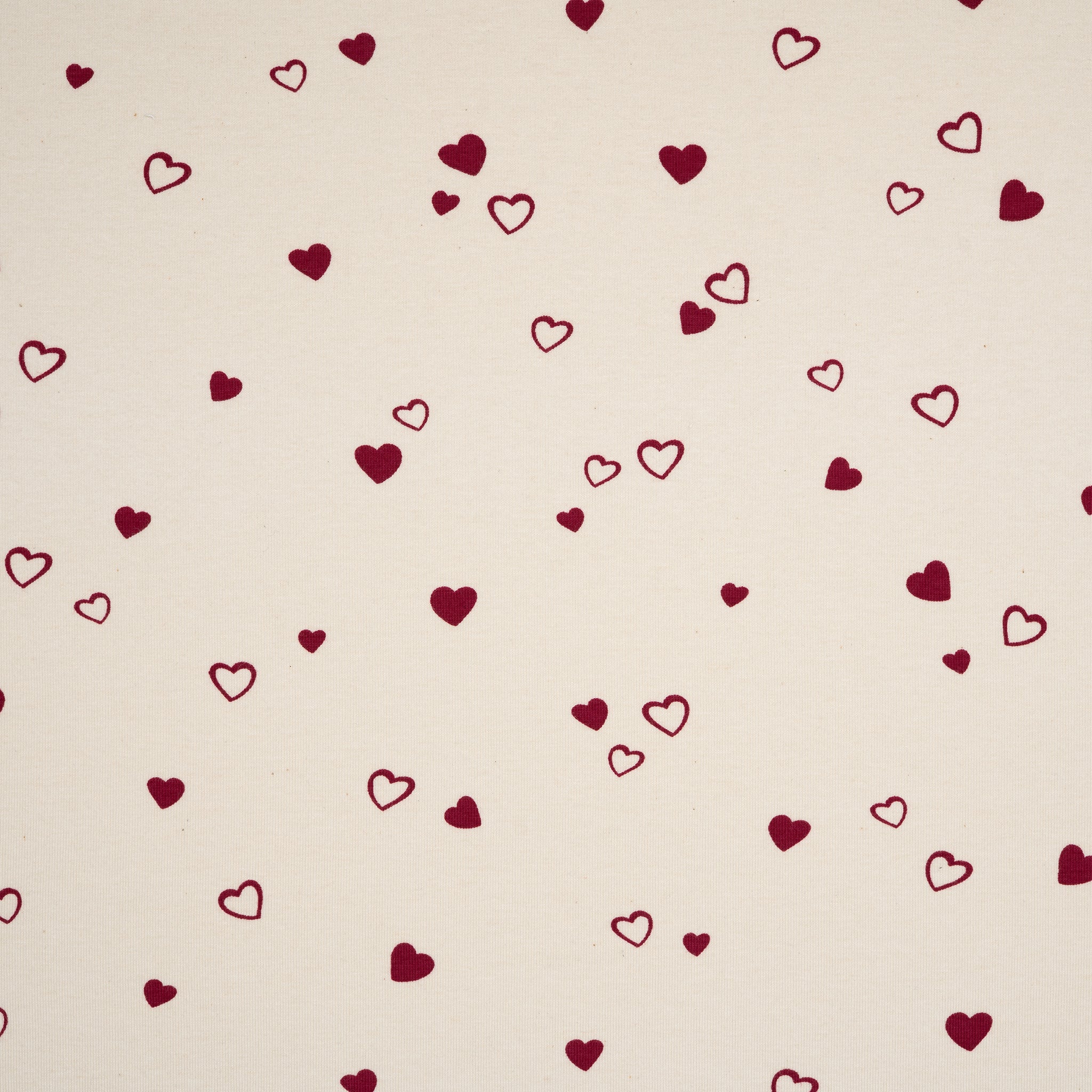 Bio Jersey Naturbelassen Herzen