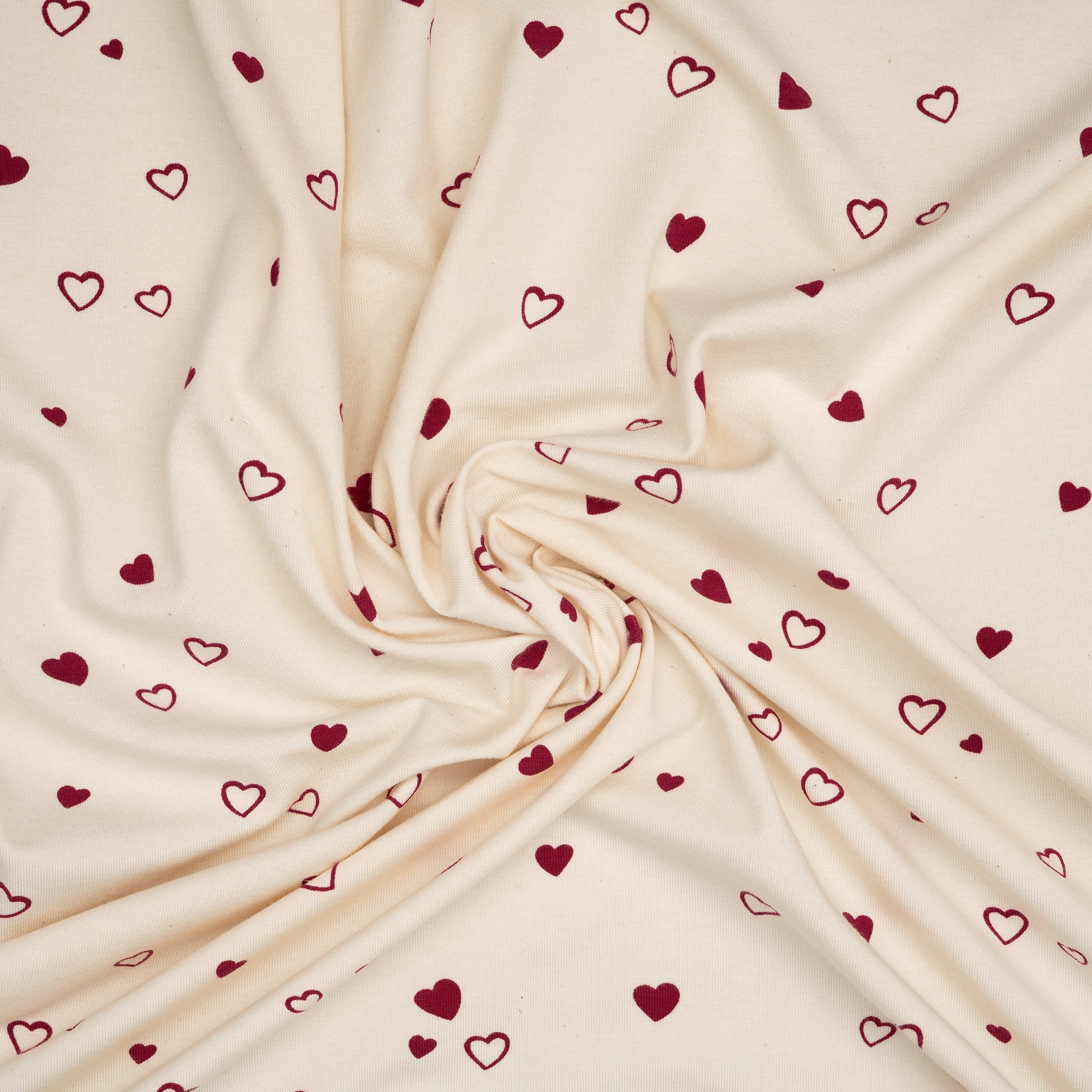 Bio Jersey Naturbelassen Herzen