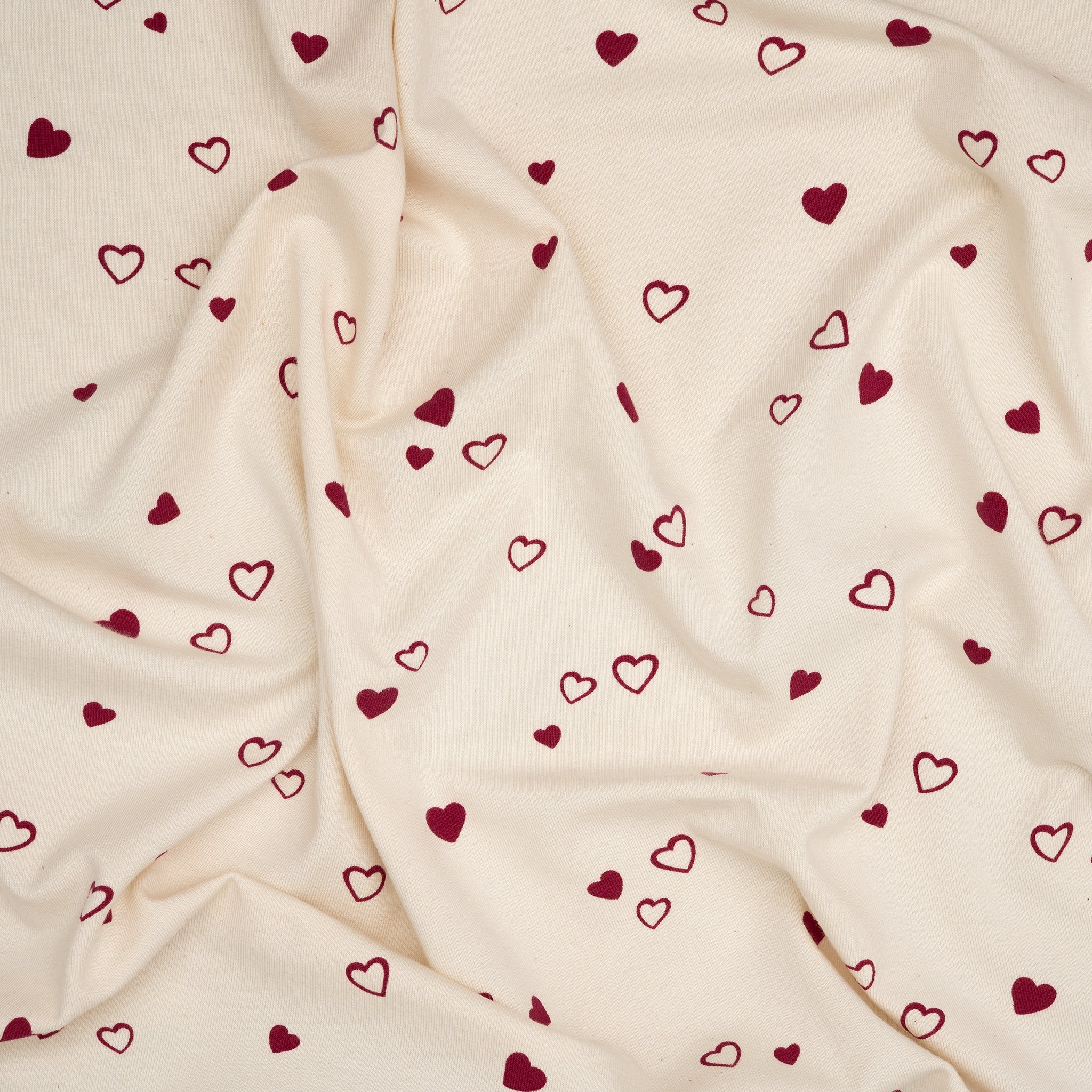Bio Jersey Naturbelassen Herzen