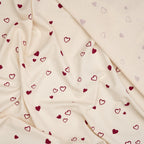 Bio Jersey Naturbelassen Herzen | Stoffwerk