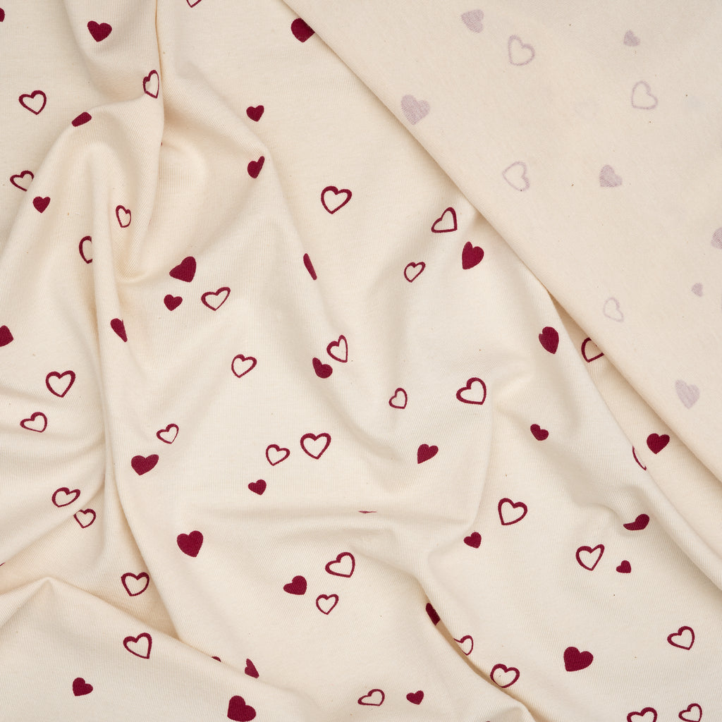 Bio Jersey Naturbelassen Herzen
