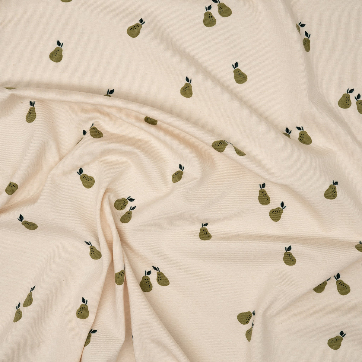Bio Jersey Naturbelassen Sweety Birnen | Stoffwerk