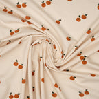 Bio Jersey Naturbelassen Sweety Orangen | Stoffwerk