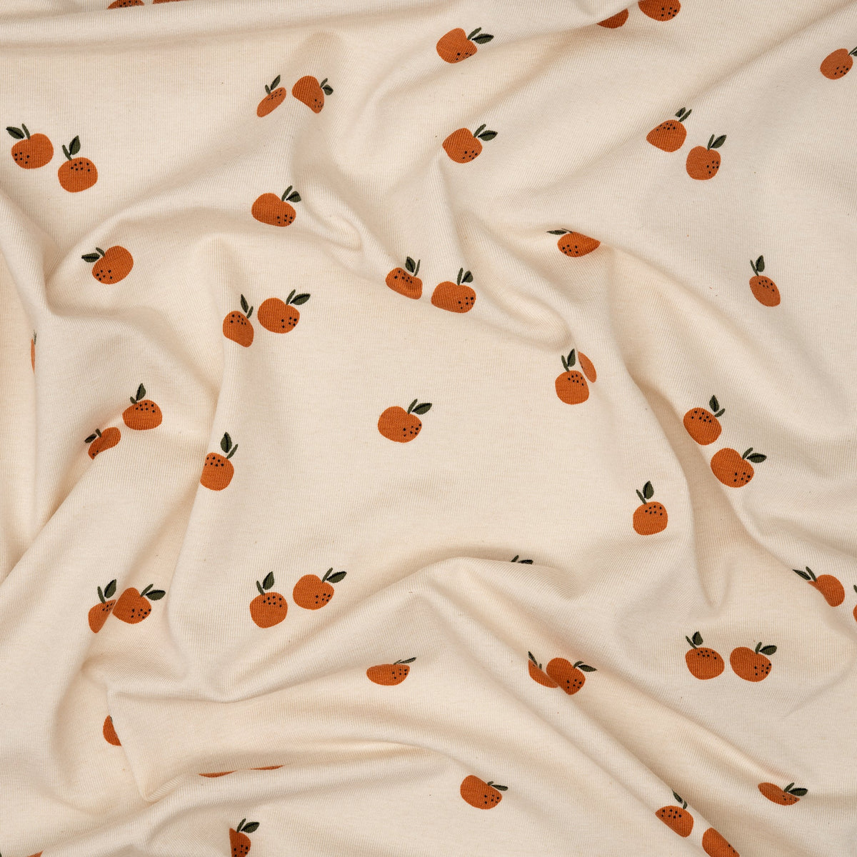 Bio Jersey Naturbelassen Sweety Orangen | Stoffwerk