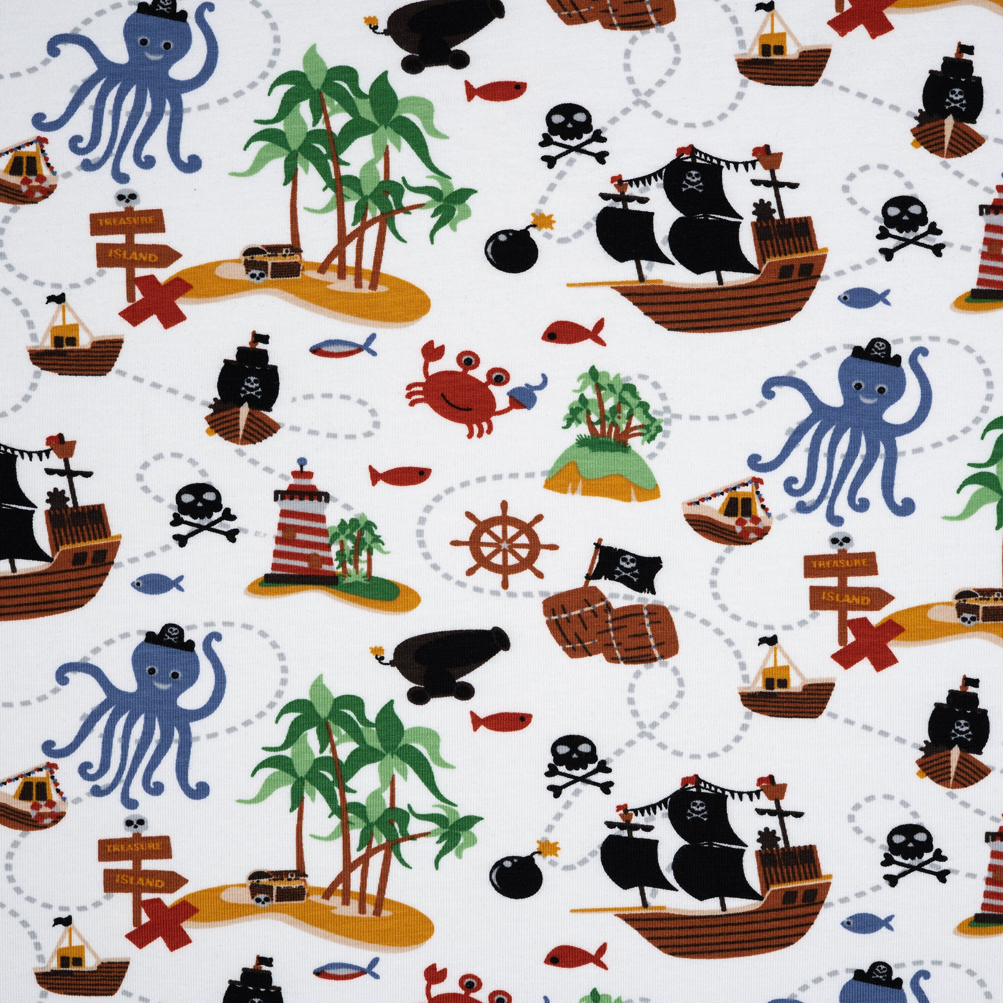 Bio Jersey Pirateninsel Weiß