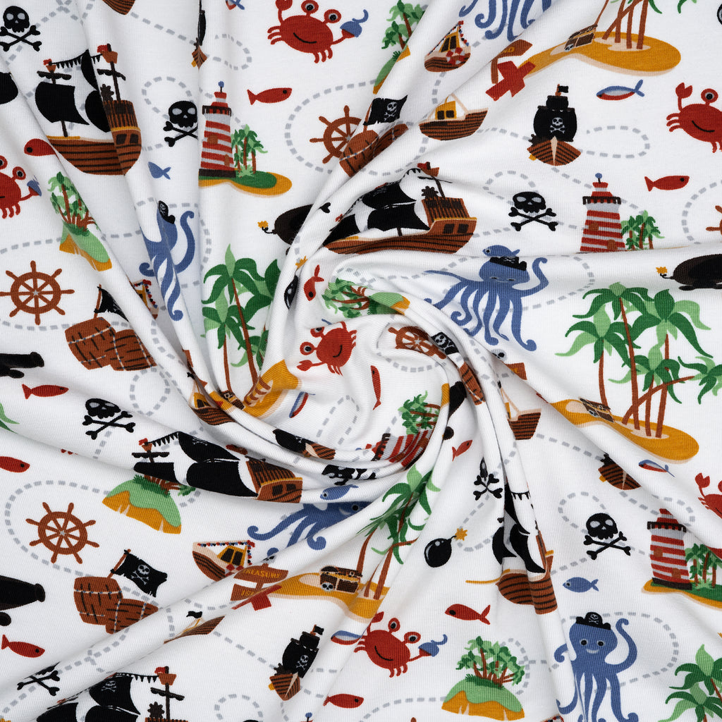 Bio Jersey Pirateninsel Weiß