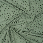 Bio Jersey Rauchgrün Mit Schwarz Kleinen Streifen | Stoffwerk