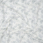 Bio Jersey Rauchmint Petrol Beige Punkte | Stoffwerk