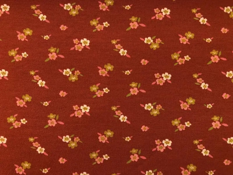 Bio Jersey Rostrot Blume