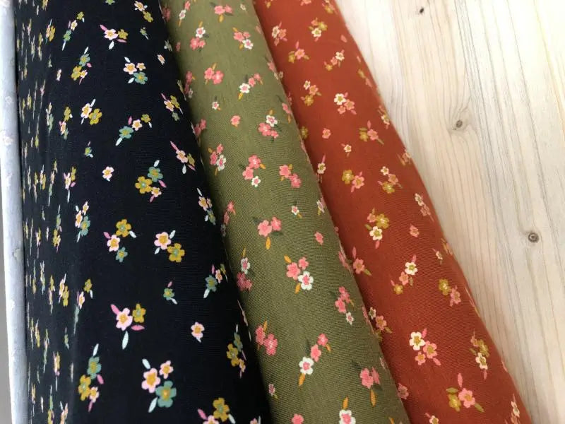 Bio Jersey Rostrot Blume | Stoffwerk