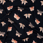 Bio Jersey Schmetterlinge Dunkelblau | Stoffwerk