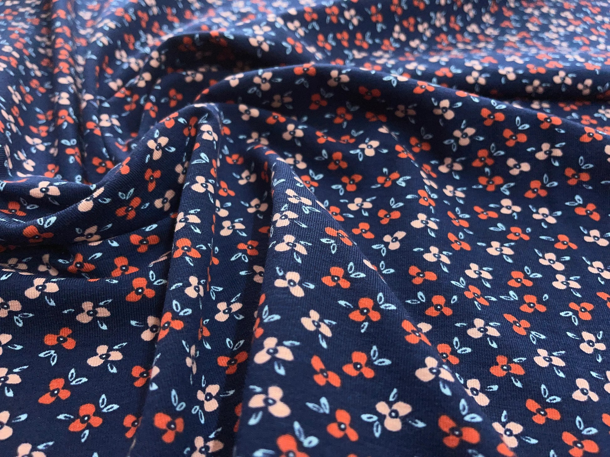 Bio Jersey Stiefmütterchen marineblau
