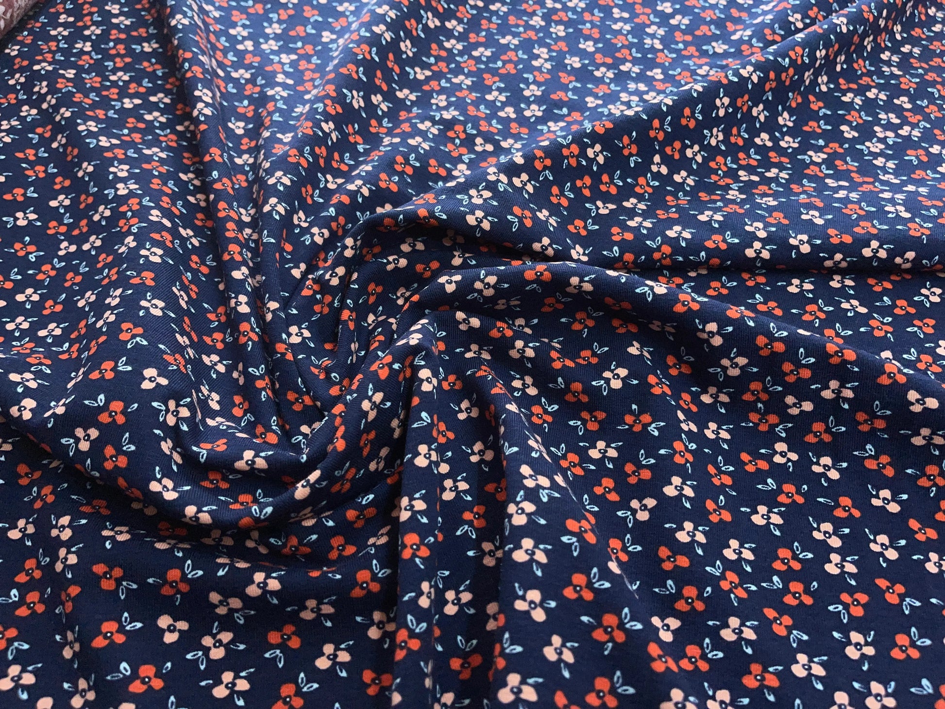 Bio Jersey Stiefmütterchen marineblau