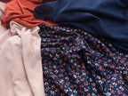 Bio Jersey Stiefmütterchen Marineblau | Stoffwerk