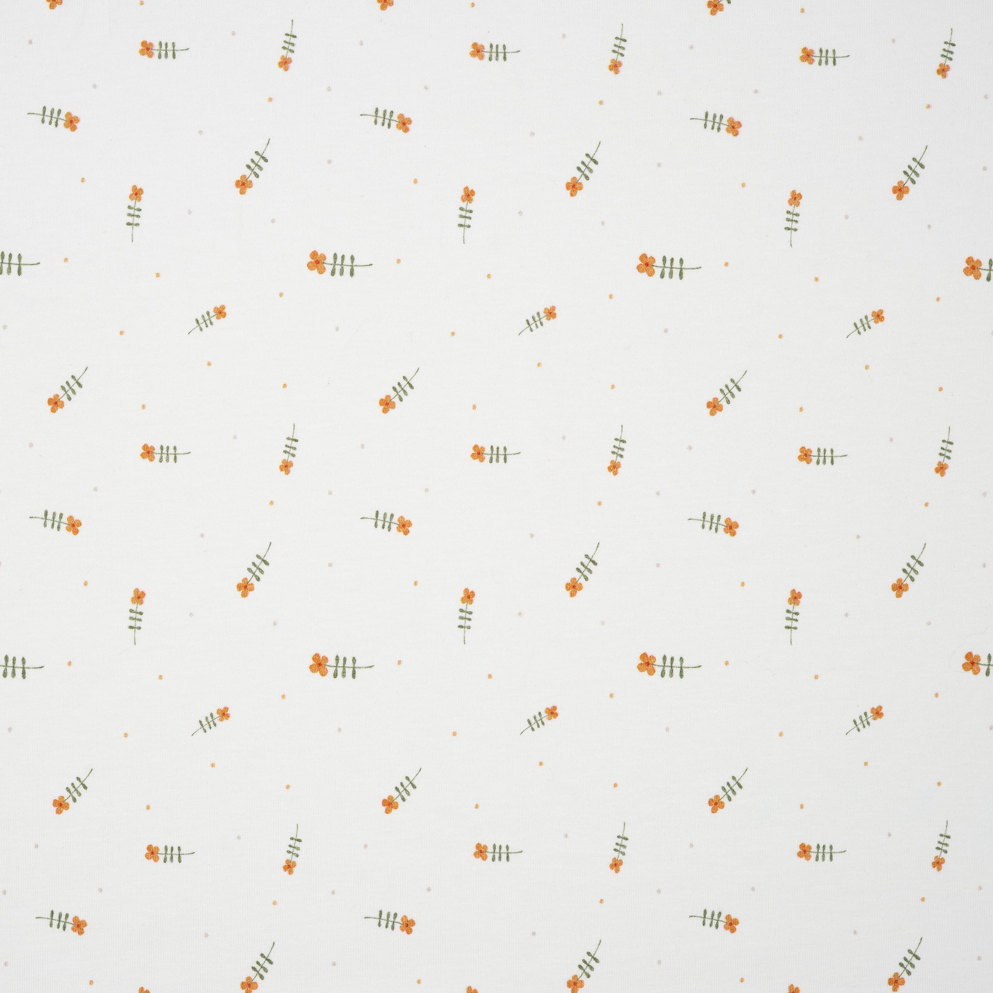 Bio Jersey Wasserfarben Cognacblume | Stoffwerk