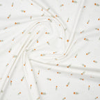 Bio Jersey Wasserfarben Cognacblume | Stoffwerk