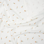 Bio Jersey Wasserfarben Cognacblume | Stoffwerk