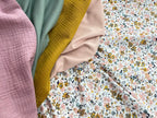 Bio Jersey wilder Blumengarten weiß