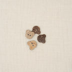 Bio Kokosnussknopf Teddy Natur