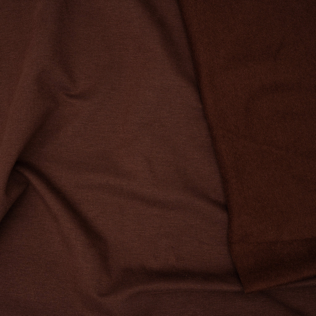 Bio Kuschelsweat Braun | Stoffwerk