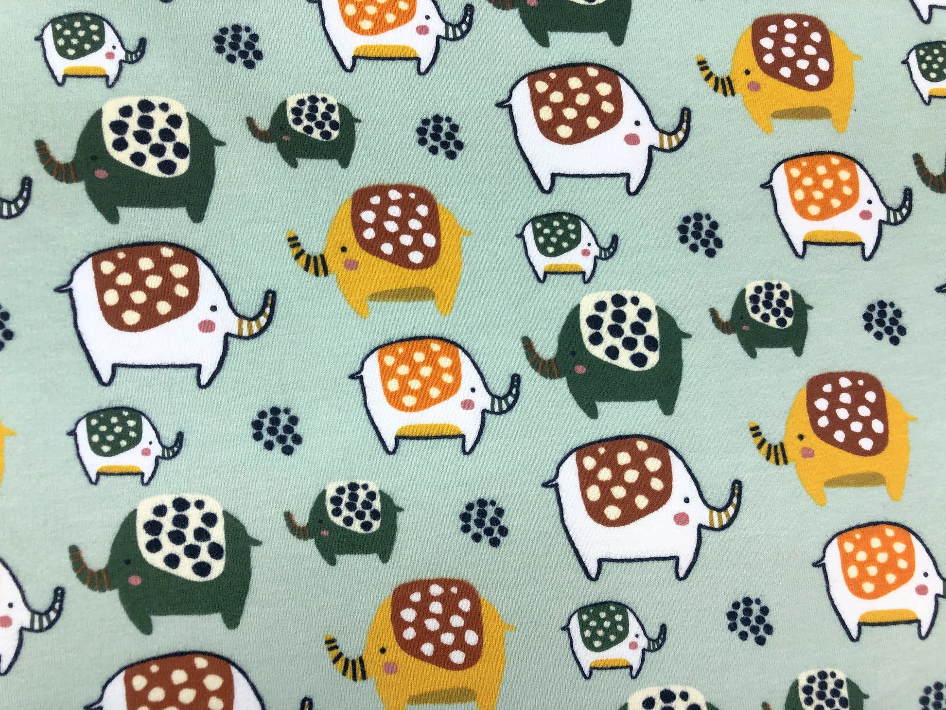 Bio Kuschelsweat Elefant hellmint