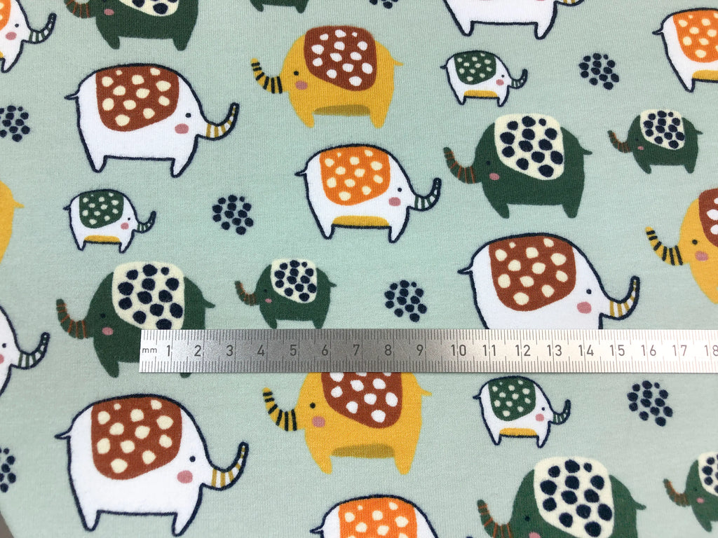 Bio Kuschelsweat Elefant hellmint