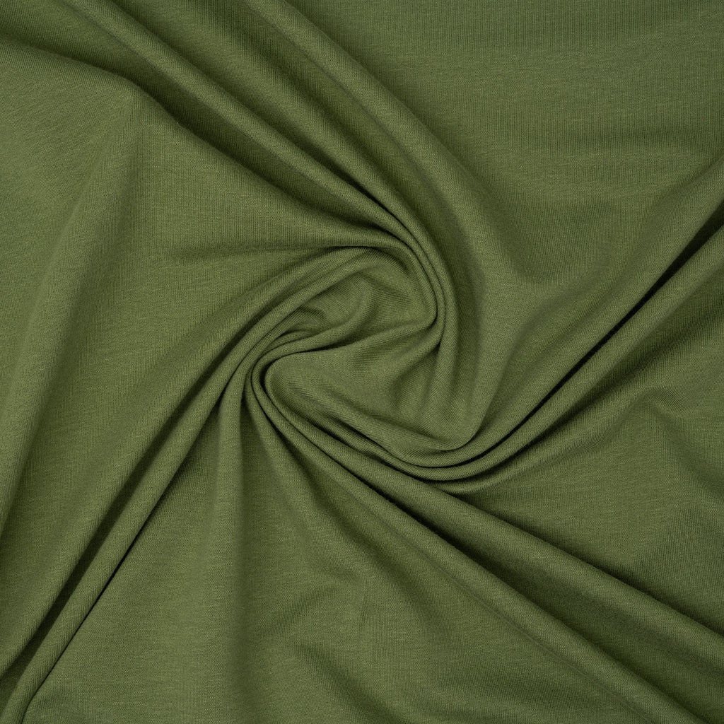 Bio Kuschelsweat Olivgrün Hell | Stoffwerk