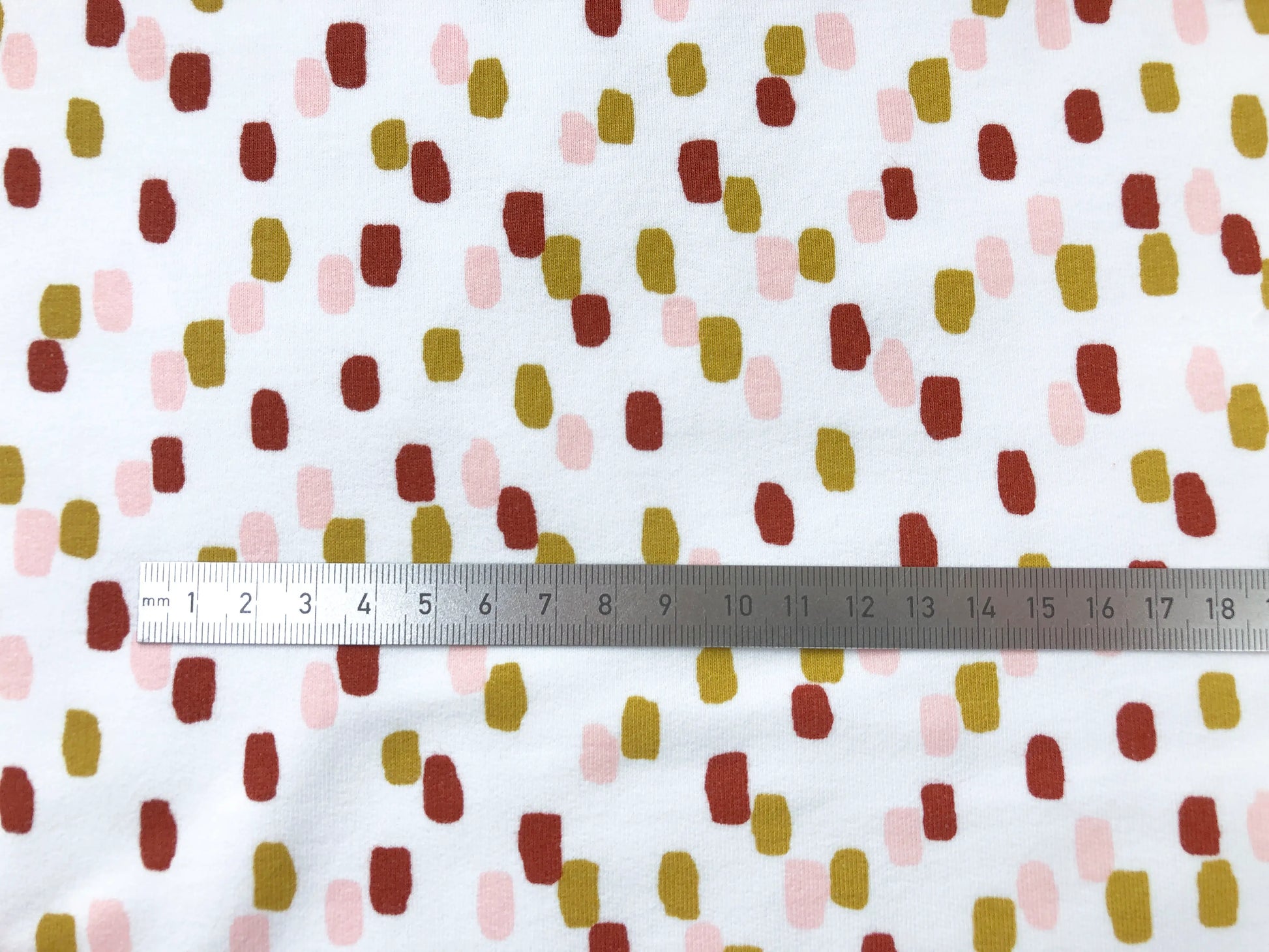 Bio Kuschelsweat Pinselstriche weiß