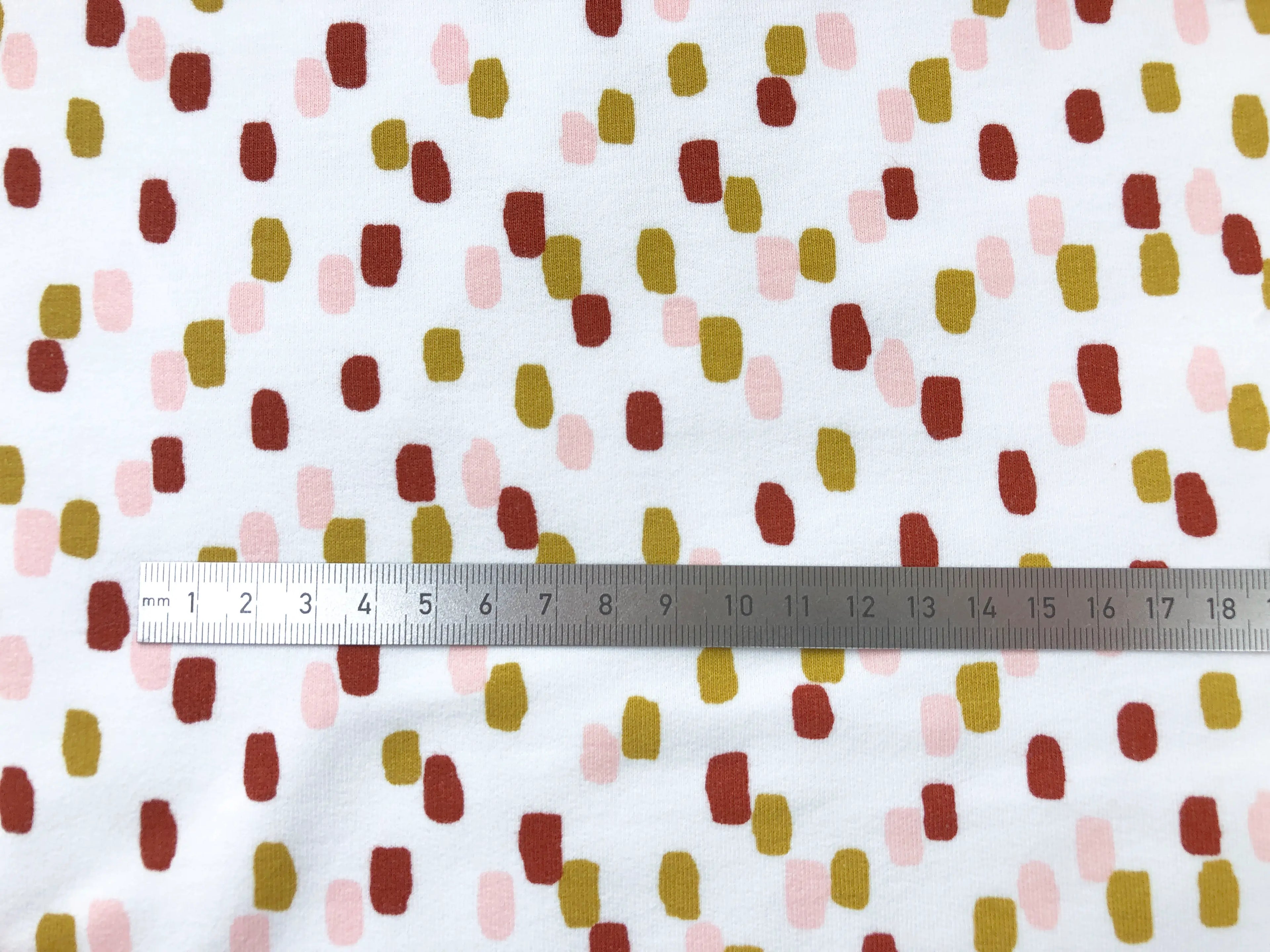 Bio Kuschelsweat Pinselstriche weiß