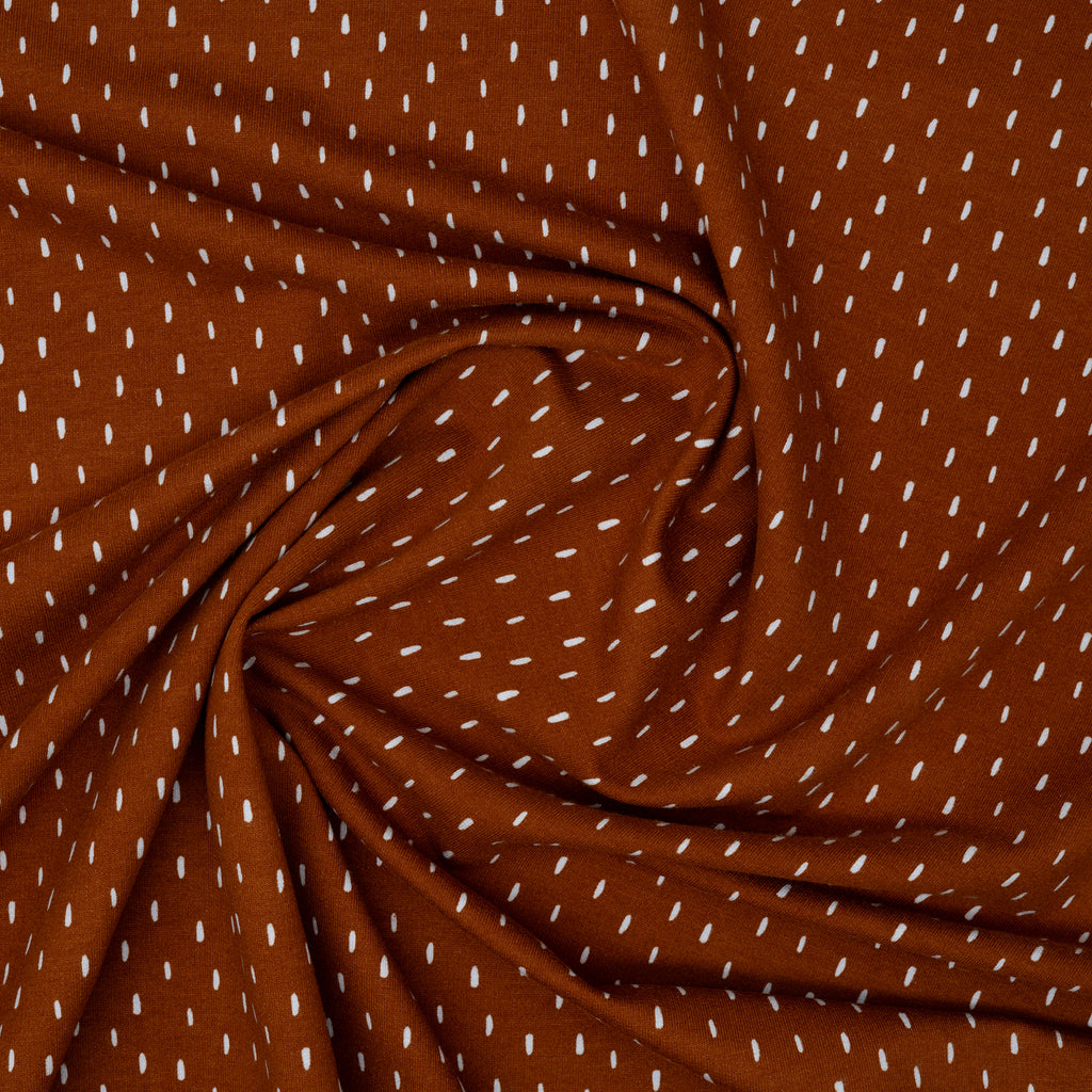 Bio Kuschelsweat Rehkitz Cognac Dunkel