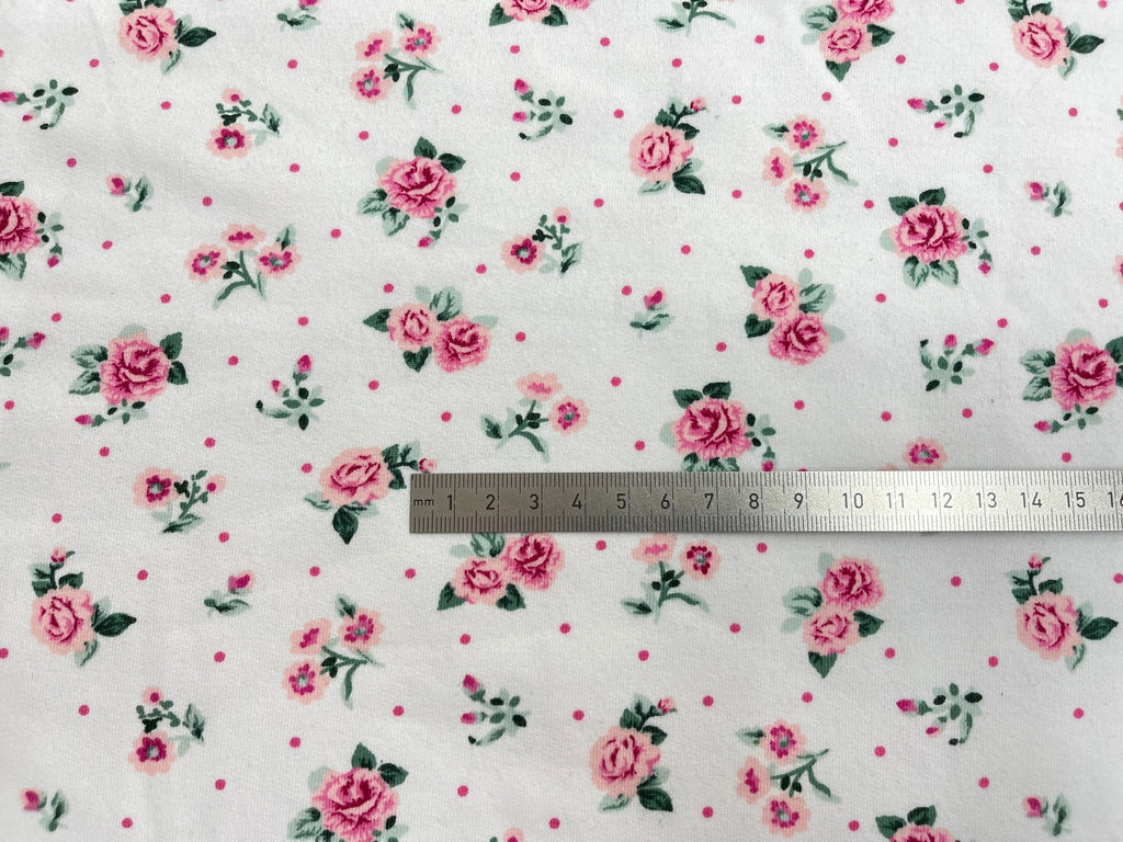 Bio Kuschelsweat Röschen | Stoffwerk