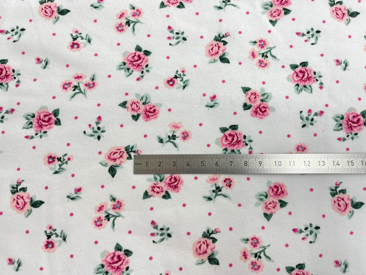 Bio Kuschelsweat Röschen | Stoffwerk