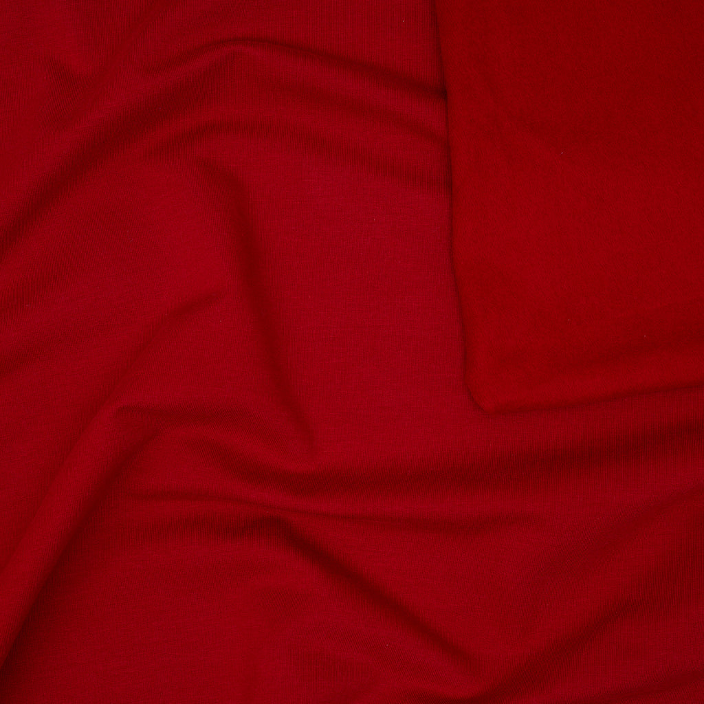Bio Kuschelsweat Rot | Stoffwerk