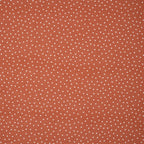 Bio Leinenmix Punkte Helles Rostorange | Stoffwerk