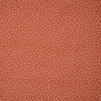 Bio Leinenmix Punkte Helles Rostorange