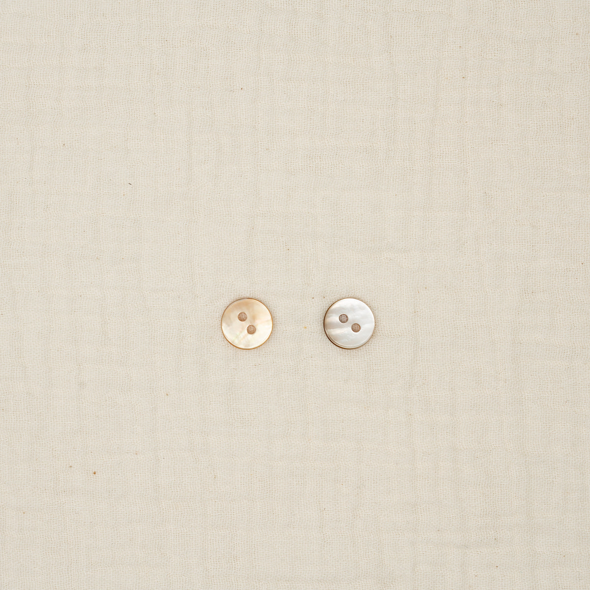Bio Makassar-Perlmuttknopf Naturbeige (12,5 mm)