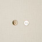 Bio Makassar-Perlmuttknopf Naturbeige (18 mm)