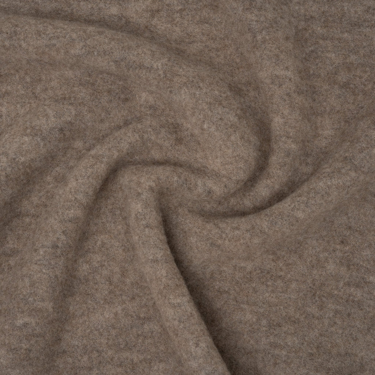 Bio Merino Wollfleece Beige Melange | Stoffwerk