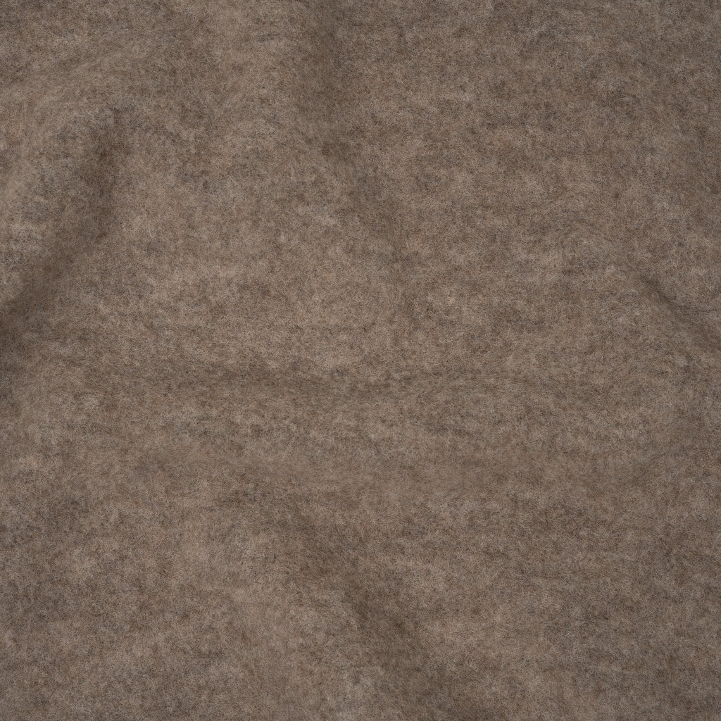 Bio Merino Wollfleece Beige Melange | Stoffwerk