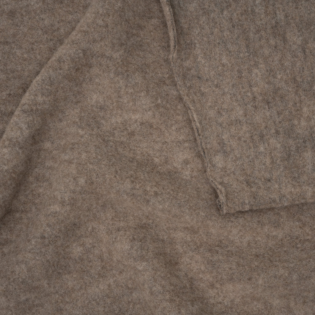 Bio Merino Wollfleece Beige Melange | Stoffwerk