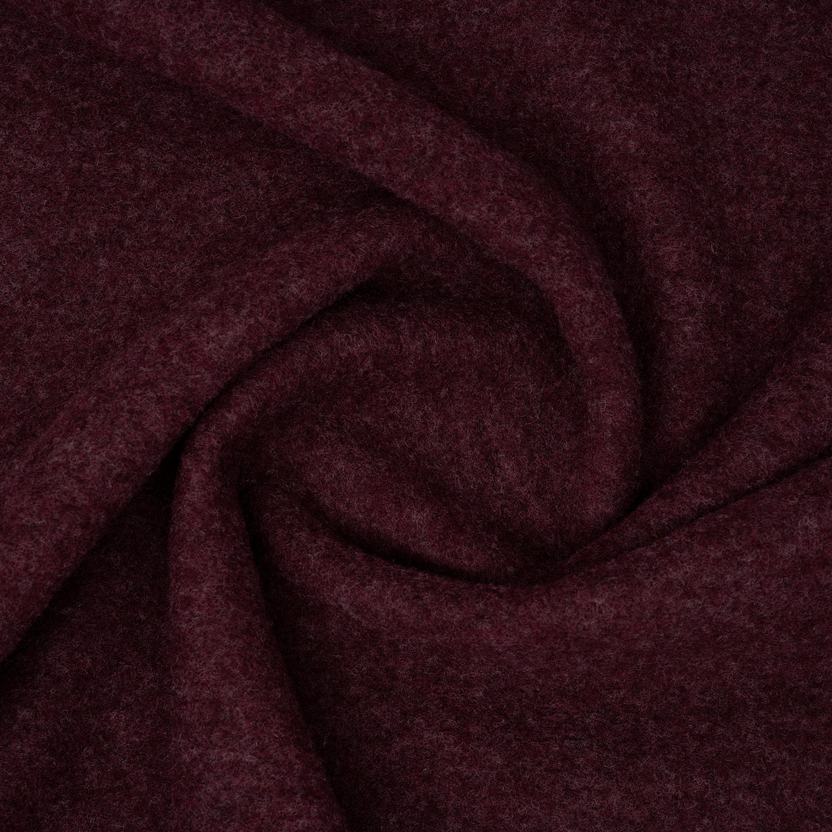 Bio Merino Wollfleece Bordeaux Melange