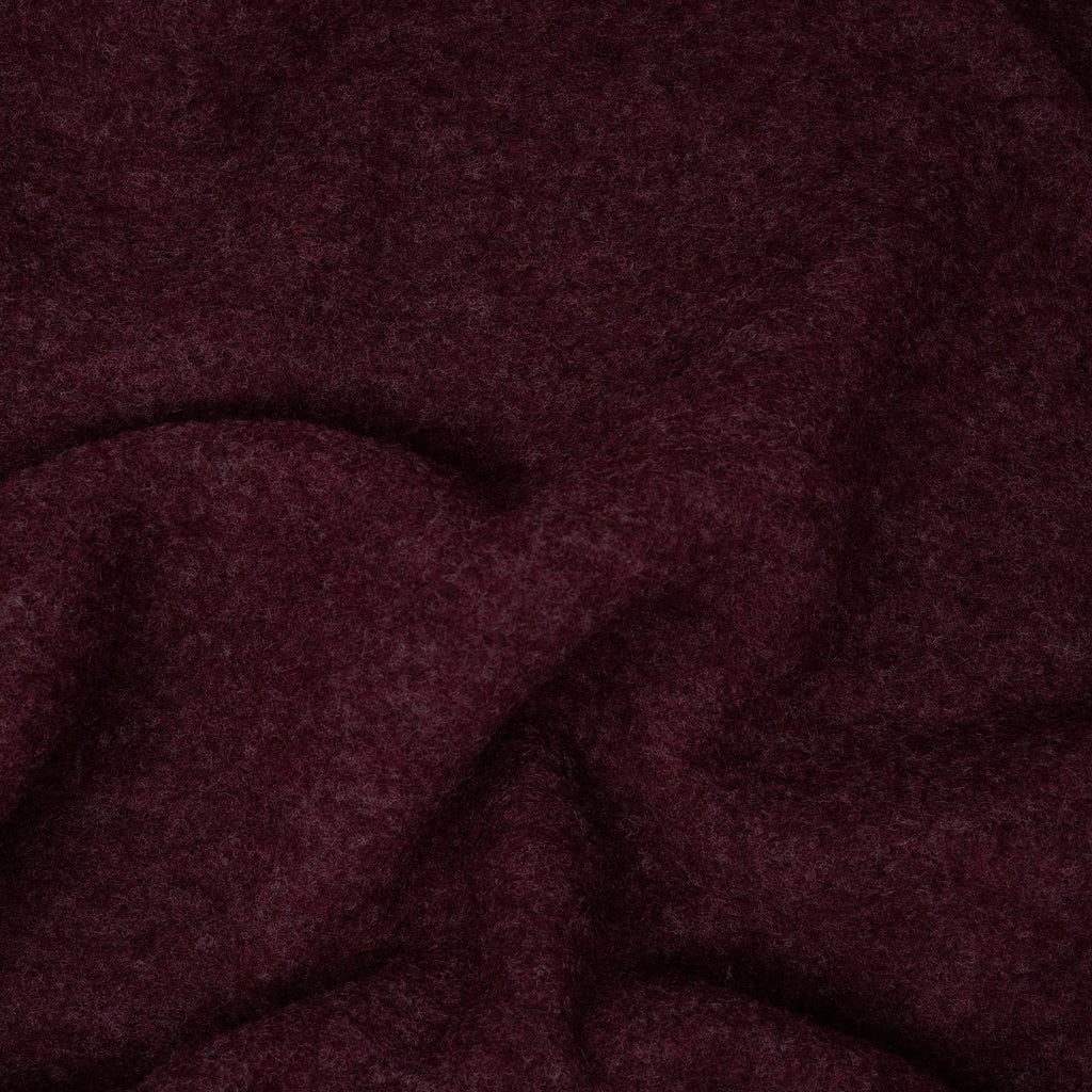 Bio Merino Wollfleece Bordeaux Melange
