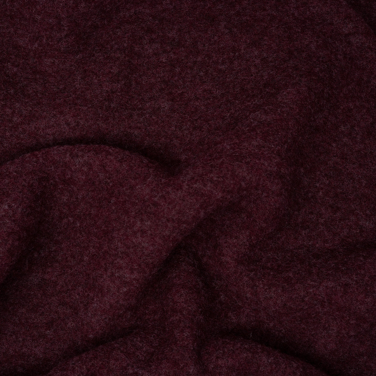 Bio Merino Wollfleece Bordeaux Melange