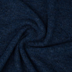 Bio Merino Wollfleece Dunkelblau Melange | Stoffwerk