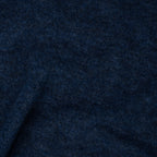 Bio Merino Wollfleece Dunkelblau Melange | Stoffwerk