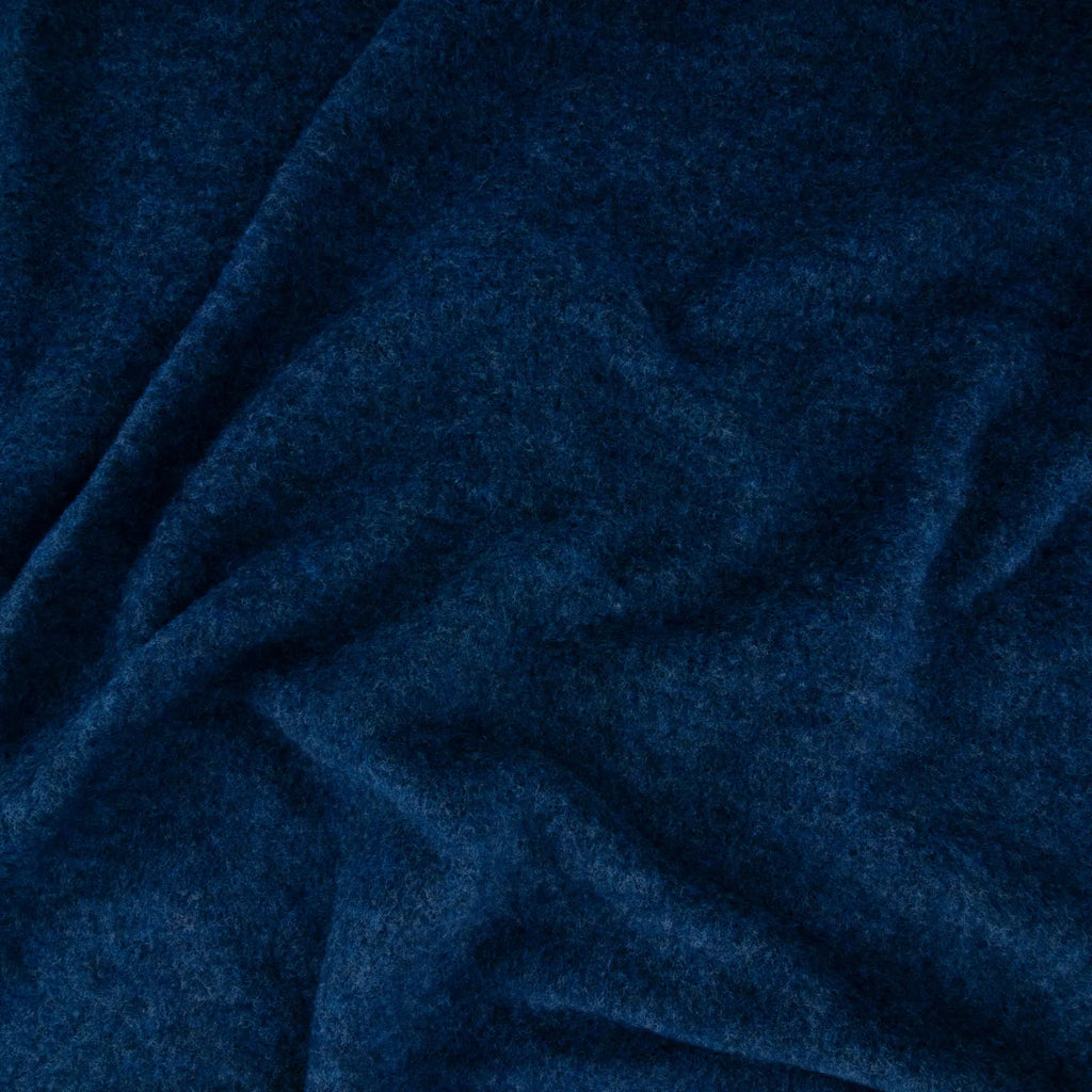 Bio Merino Wollfleece Dunkelblau meliert