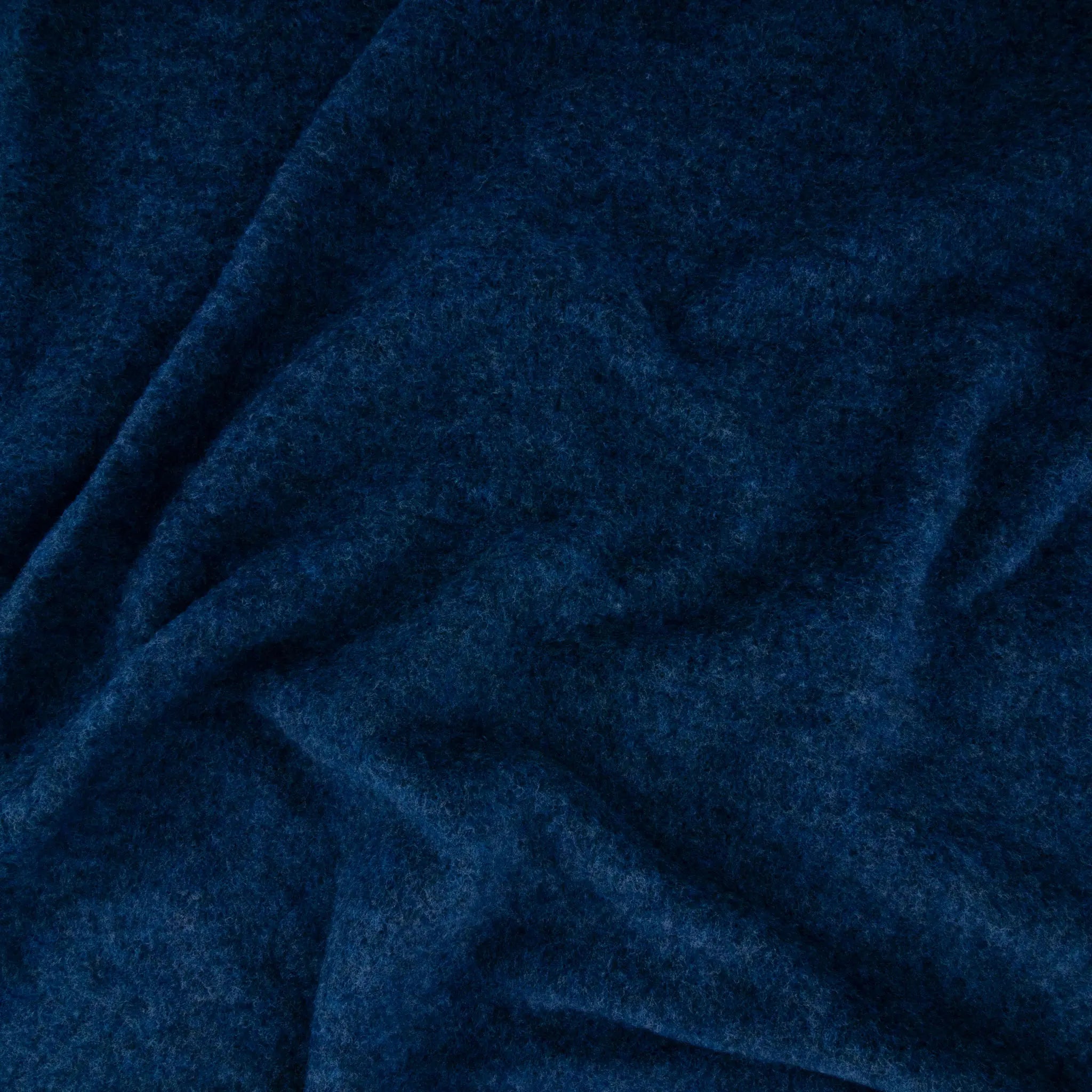 Bio Merino Wollfleece Dunkelblau meliert